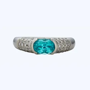 Platinum Paraiba Tourmaline Ring