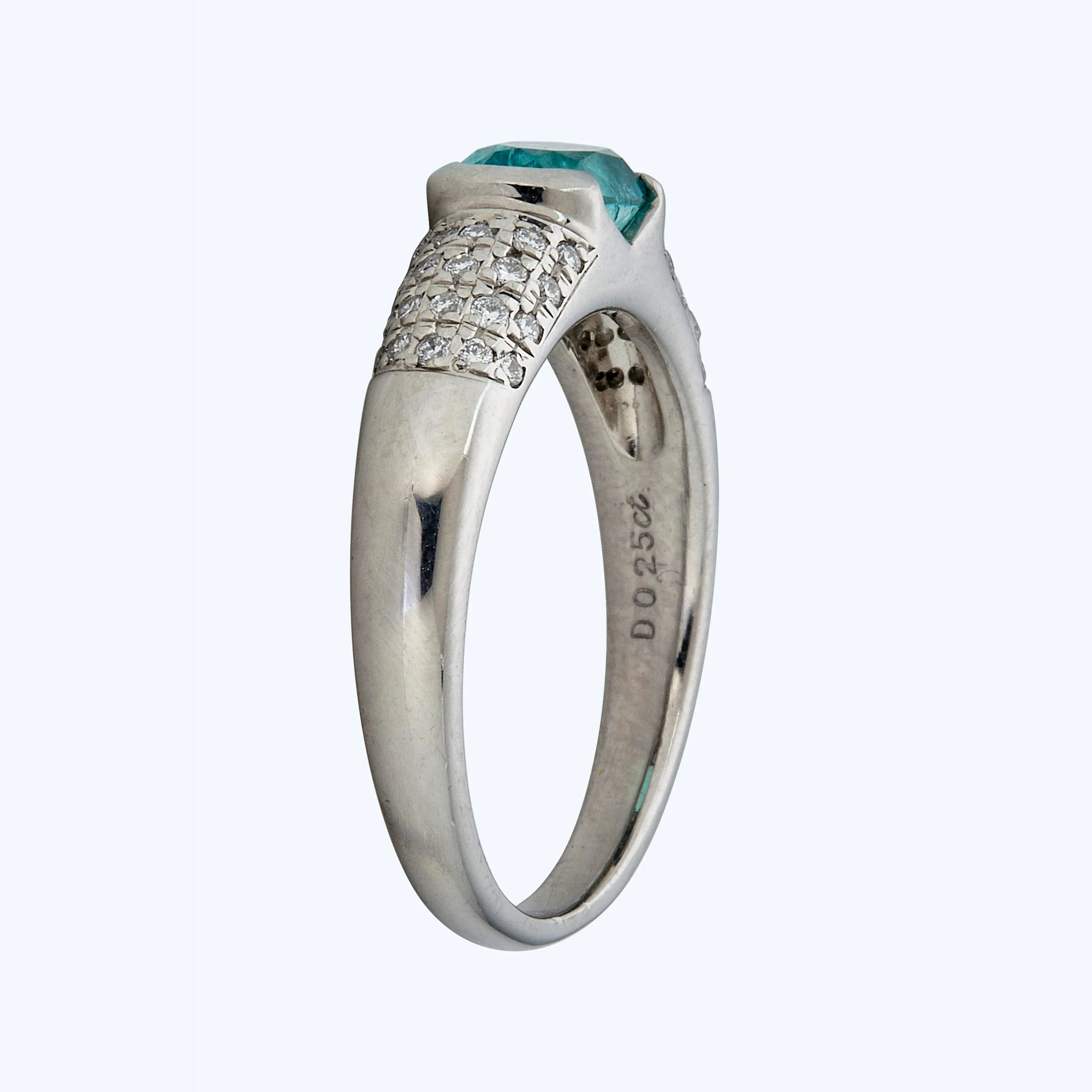 Platinum Paraiba Tourmaline Ring