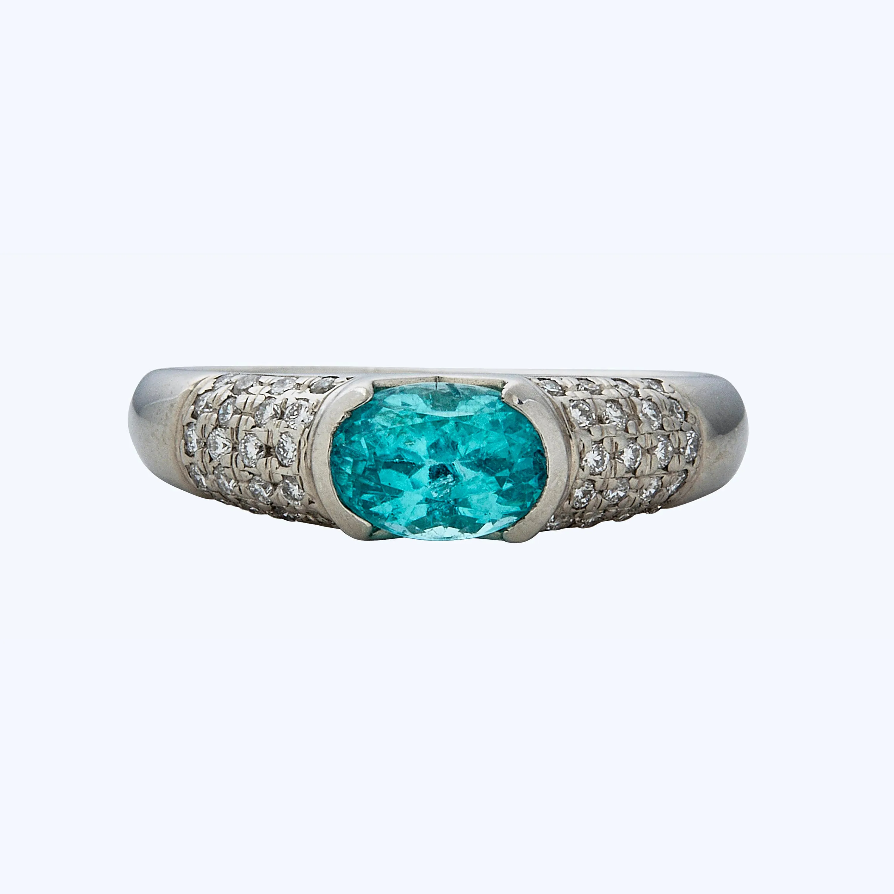 Platinum Paraiba Tourmaline Ring