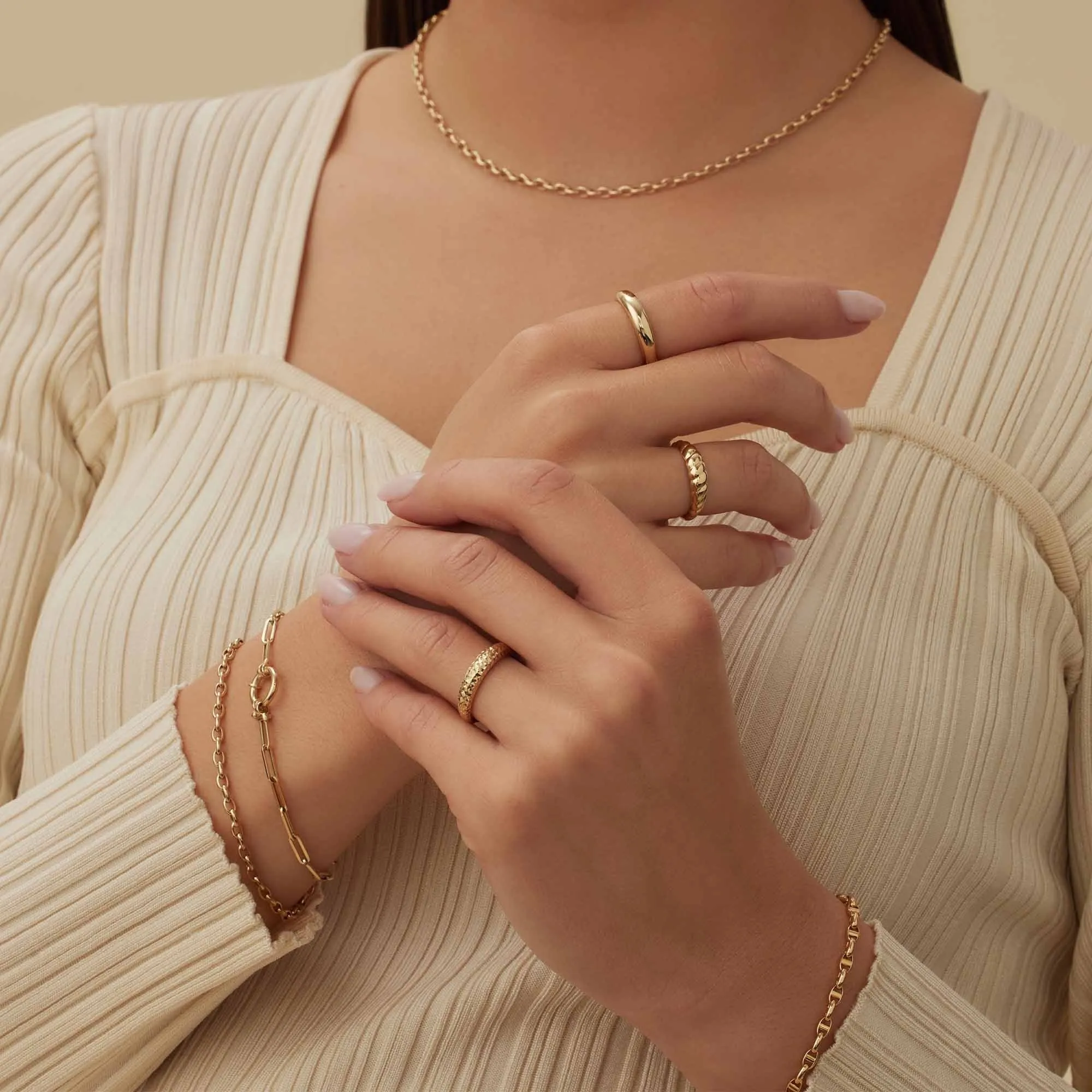 Rivoli Maryn 14 karat gold ring