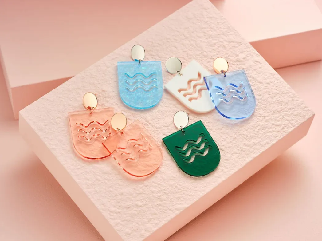 Sama Rakk Ula Waves Earrings
