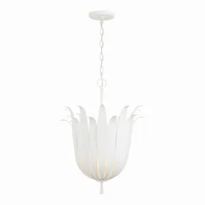 Sardis Four Light Pendant in White