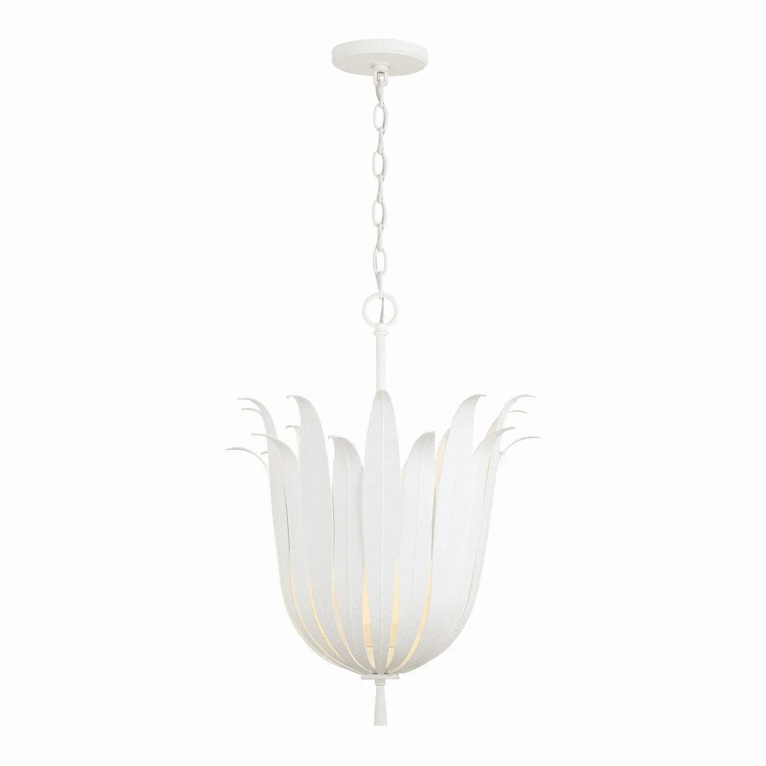 Sardis Four Light Pendant in White