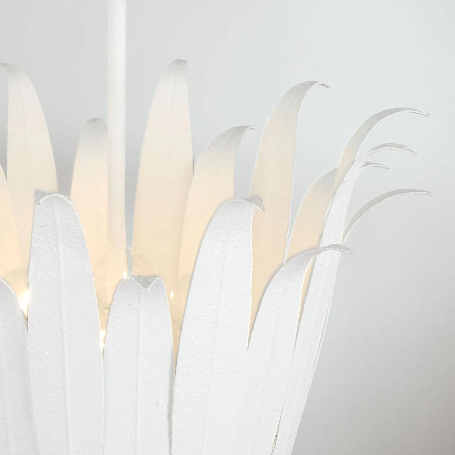 Sardis Four Light Pendant in White