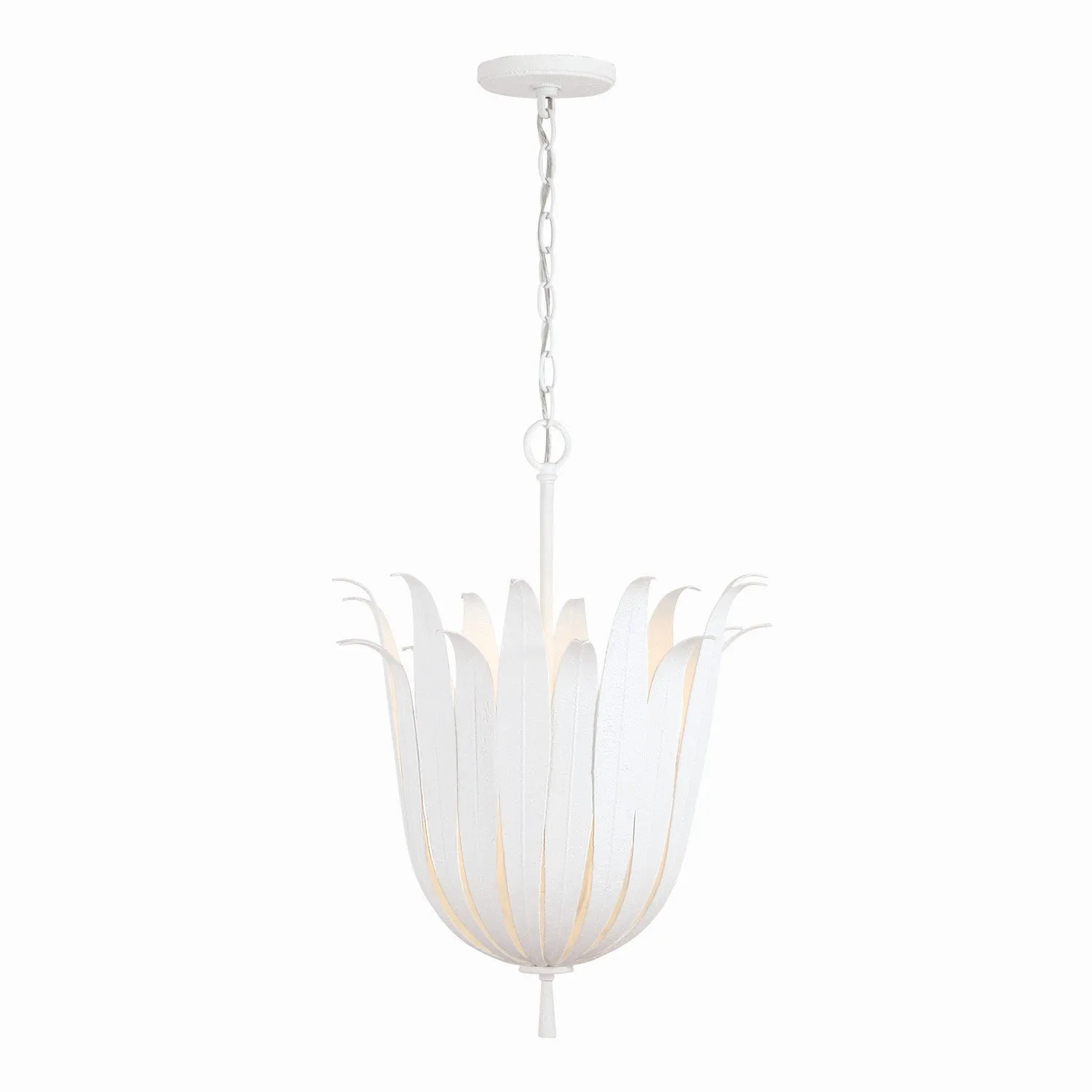 Sardis Four Light Pendant in White