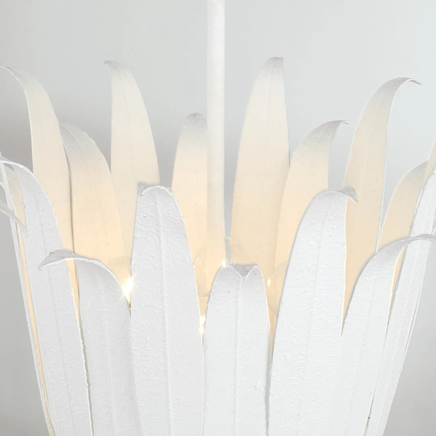 Sardis Four Light Pendant in White