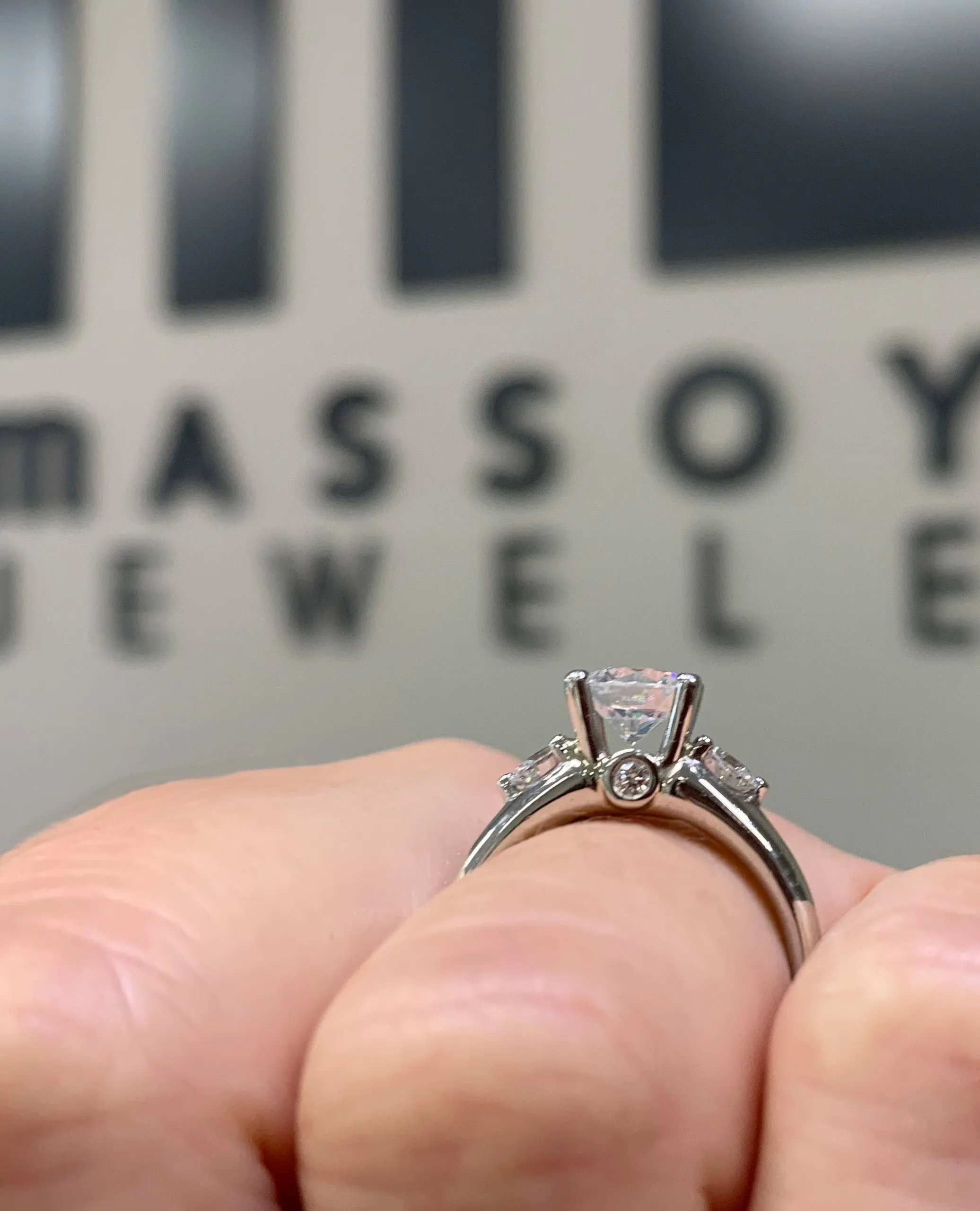 Scott Kay Contemporary Engagement Ring M1082