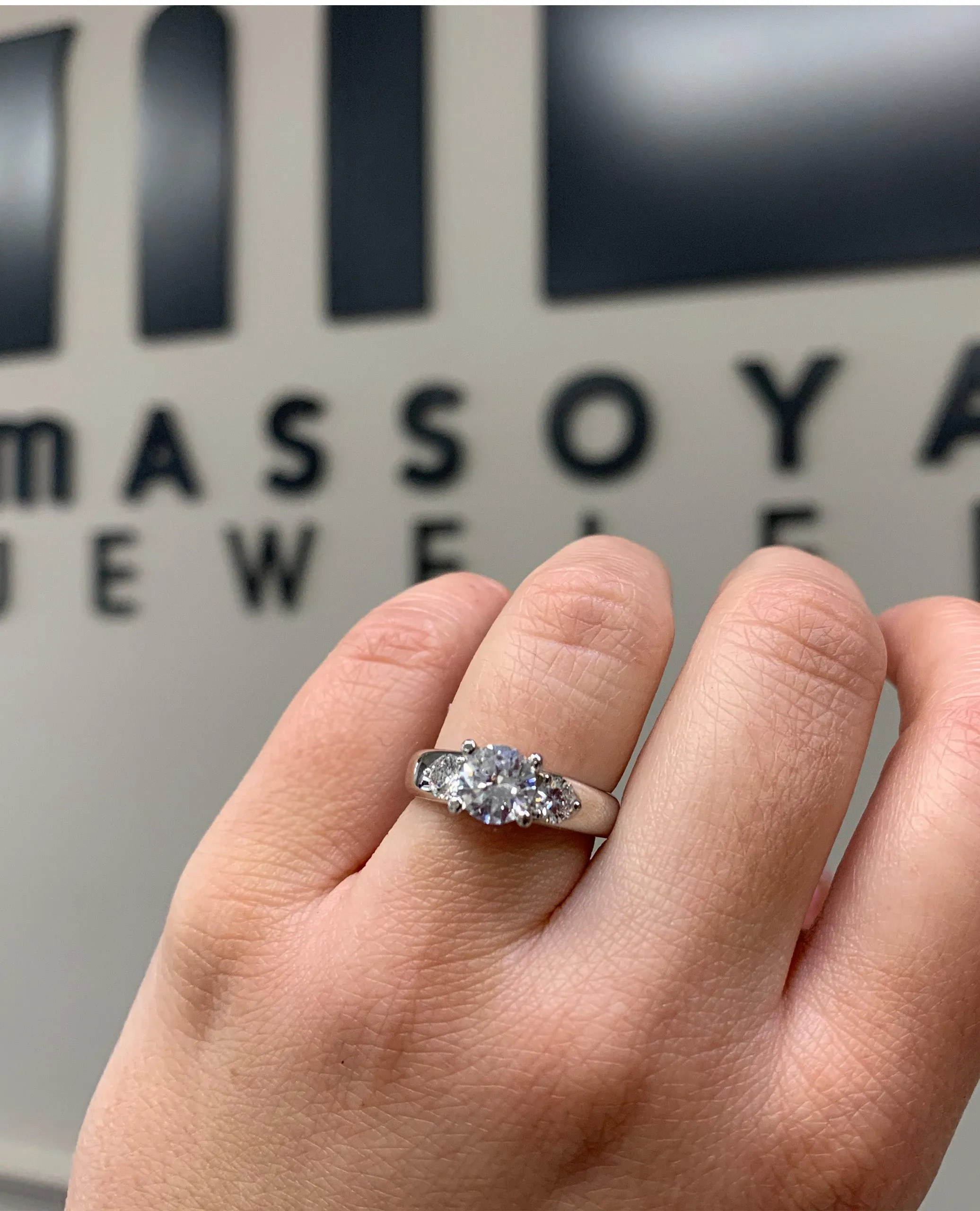 Scott Kay Contemporary Engagement Ring M1082