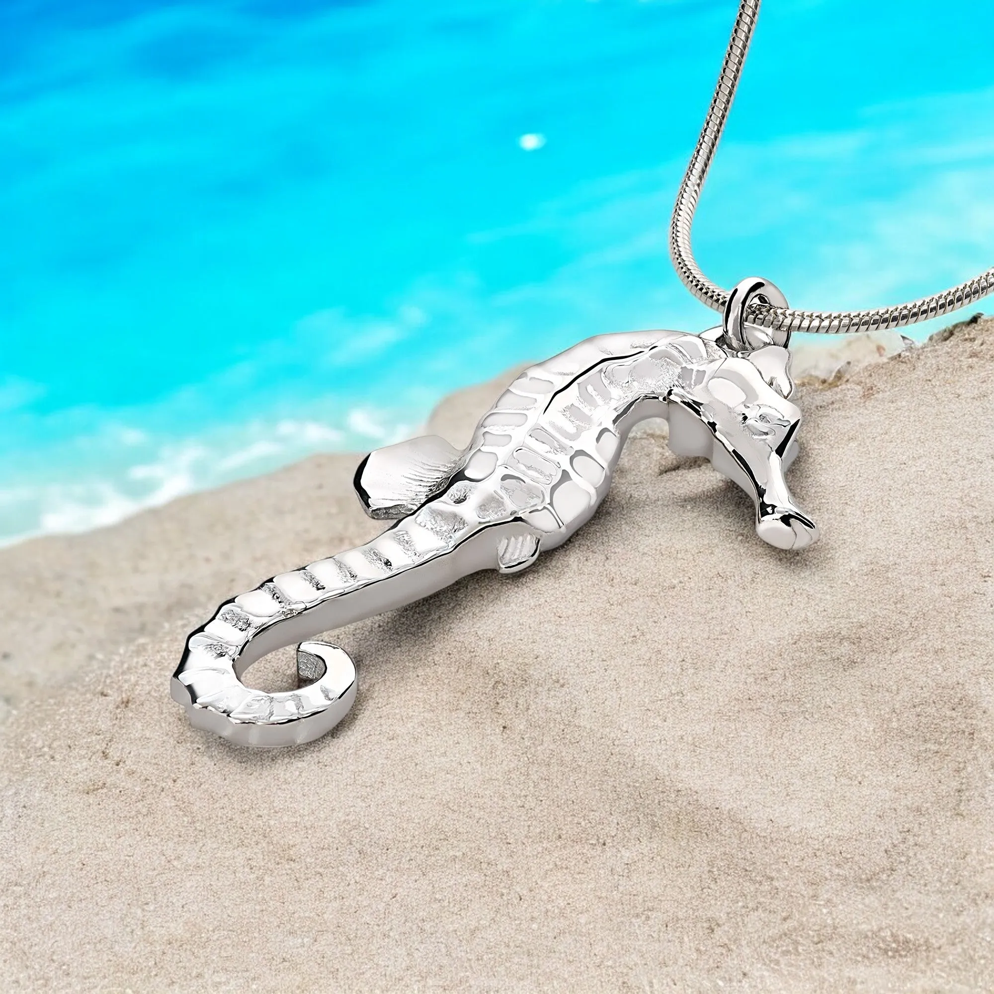 Seahorse Necklaces for Women Sterling Silver- Sea Horse Jewelry for Women, Seahorse Gifts, Seahorse Charm, Seahorse Pendant