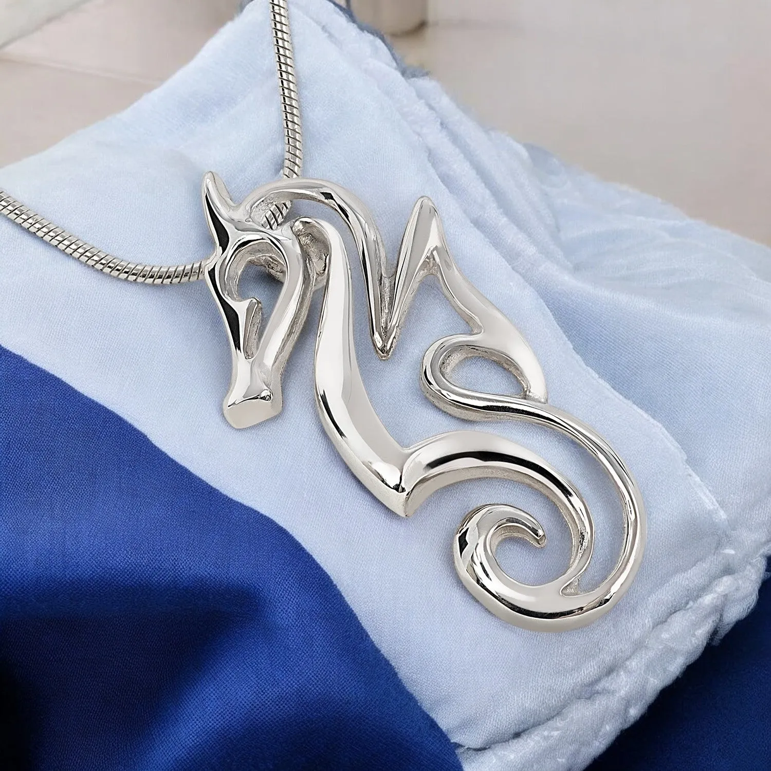 Seahorse Necklaces for Women Sterling Silver- Sea Horse Jewelry, Gifts for Seahorse Lovers