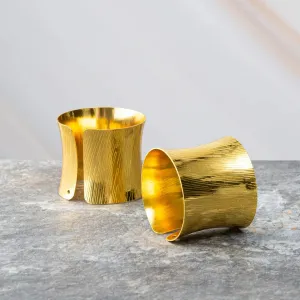 Set of 6 Gold Napkin Rings