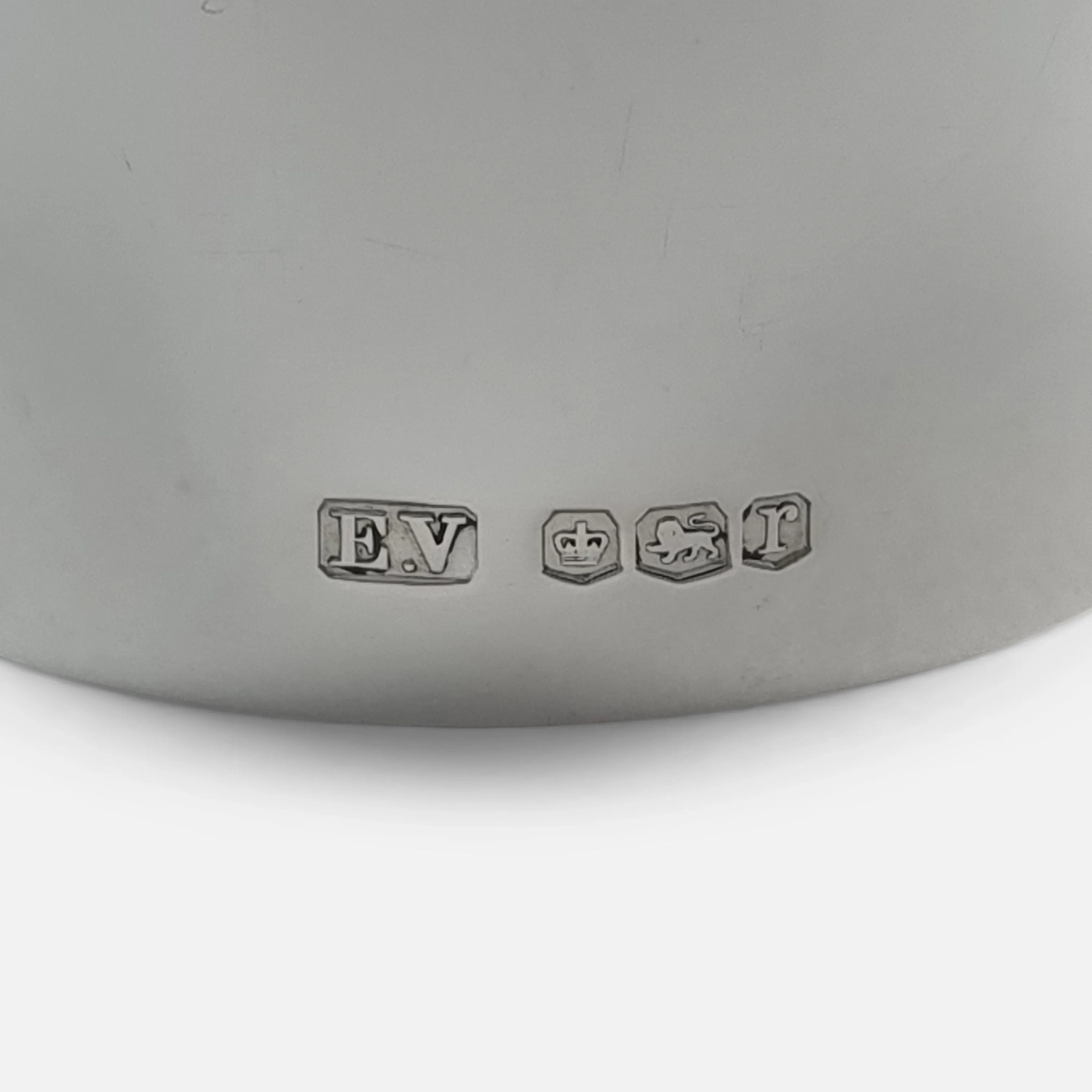 Set of Six Sterling Silver Napkin Rings - Viner's Ltd - 1934