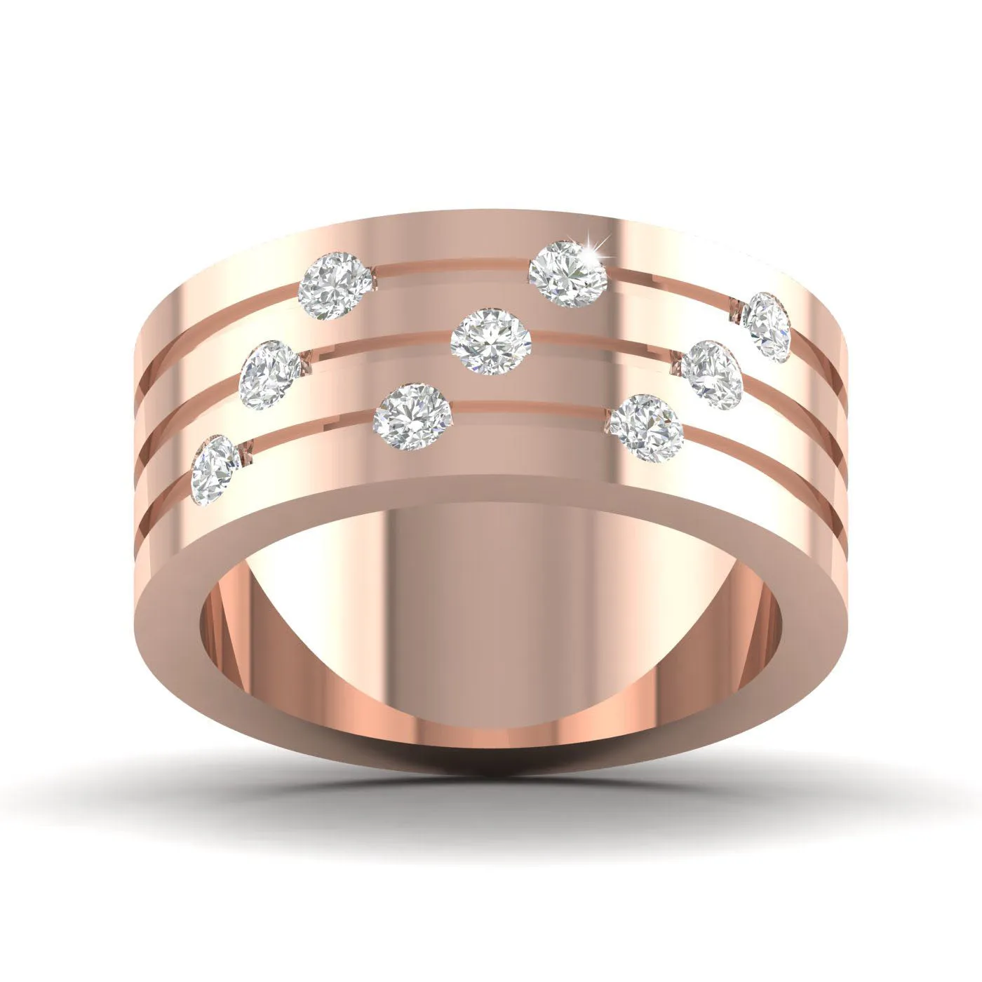 Shimmering Diamond Band