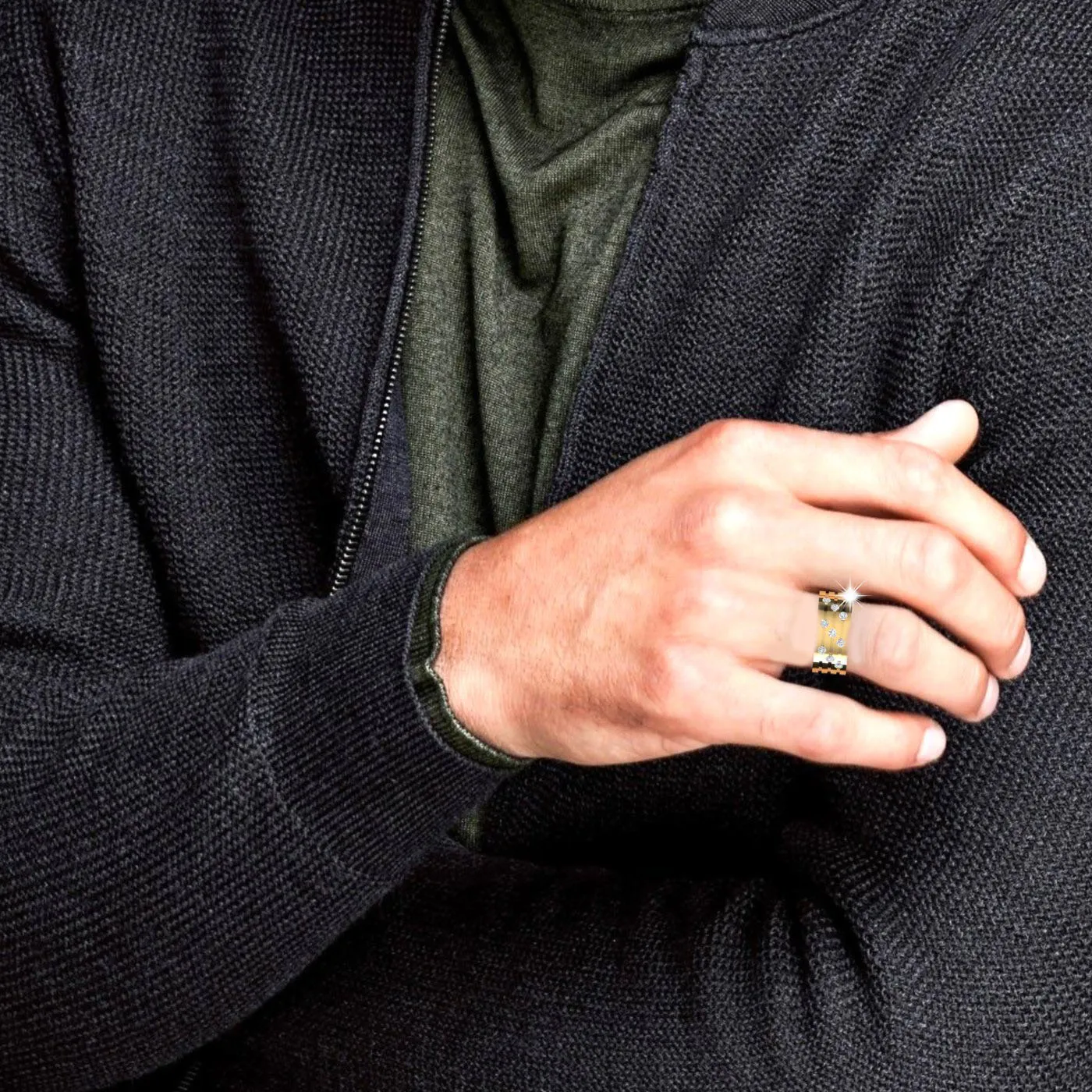 Shimmering Diamond Band