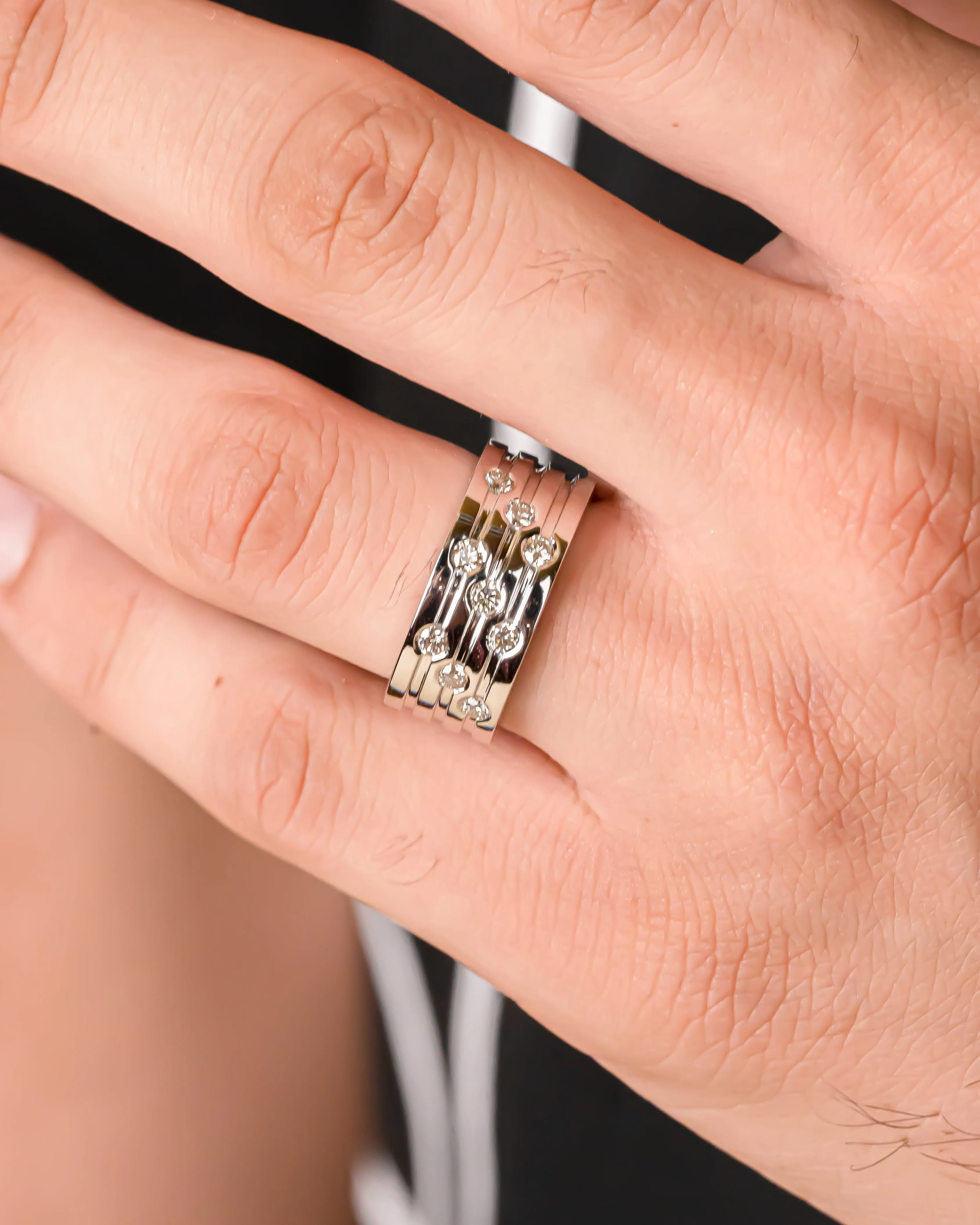 Shimmering Diamond Band