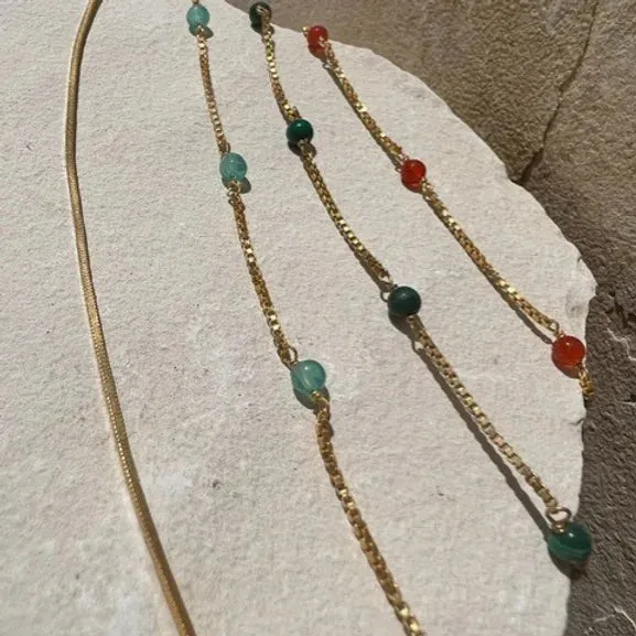 Shyla Venus Extra Slim Necklace Lapis