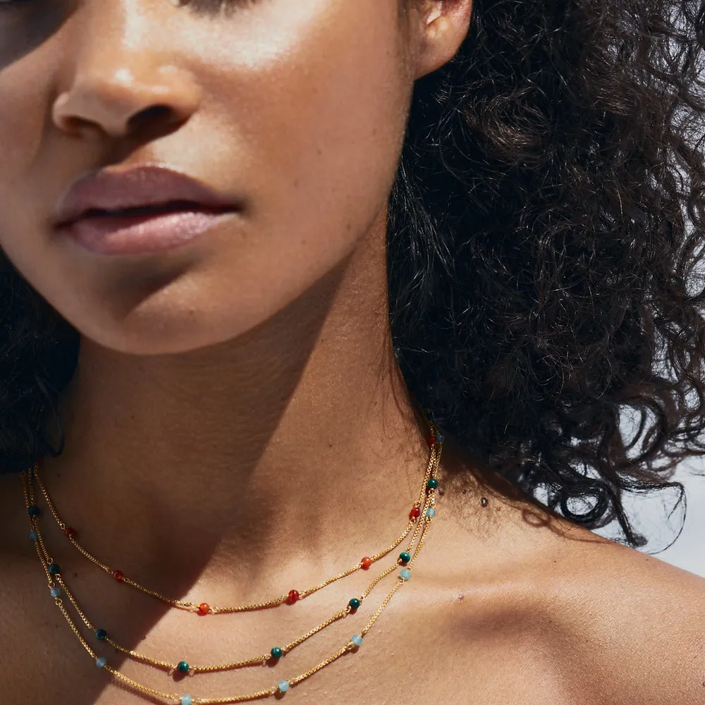 Shyla Venus Extra Slim Necklace Lapis