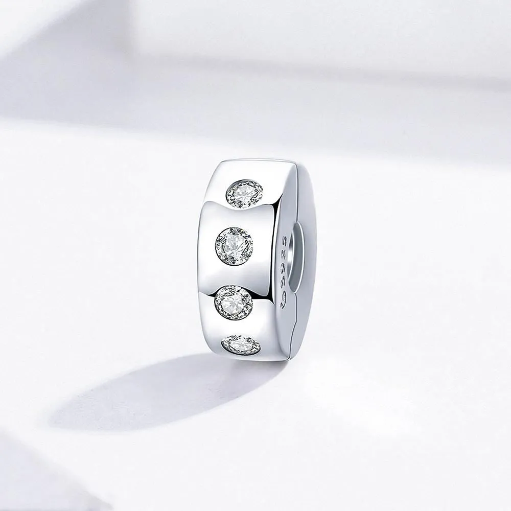 Solid 925 Sterling Silver Edge Pandora Inspired Charm