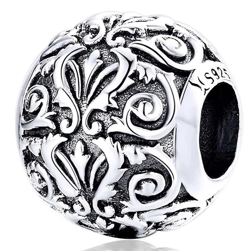 Solid 925 Sterling Silver European Amour Charm
