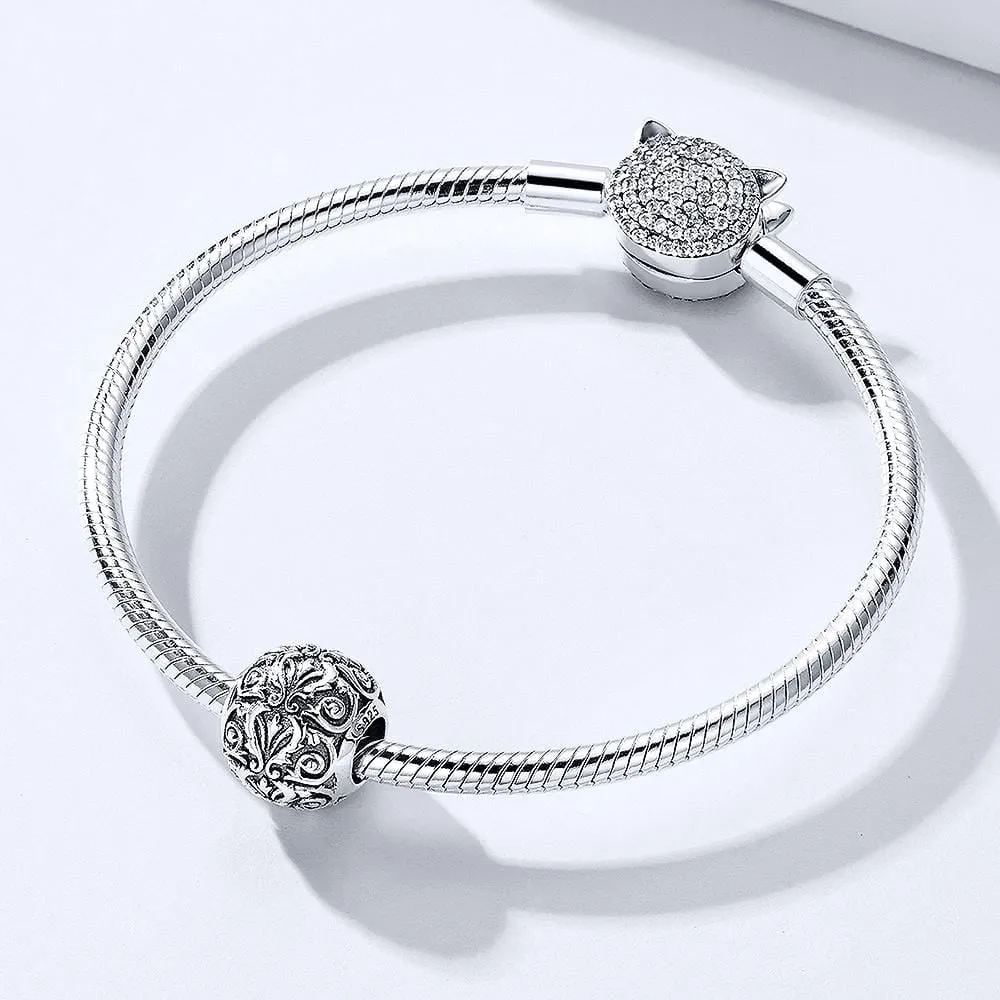 Solid 925 Sterling Silver European Amour Charm