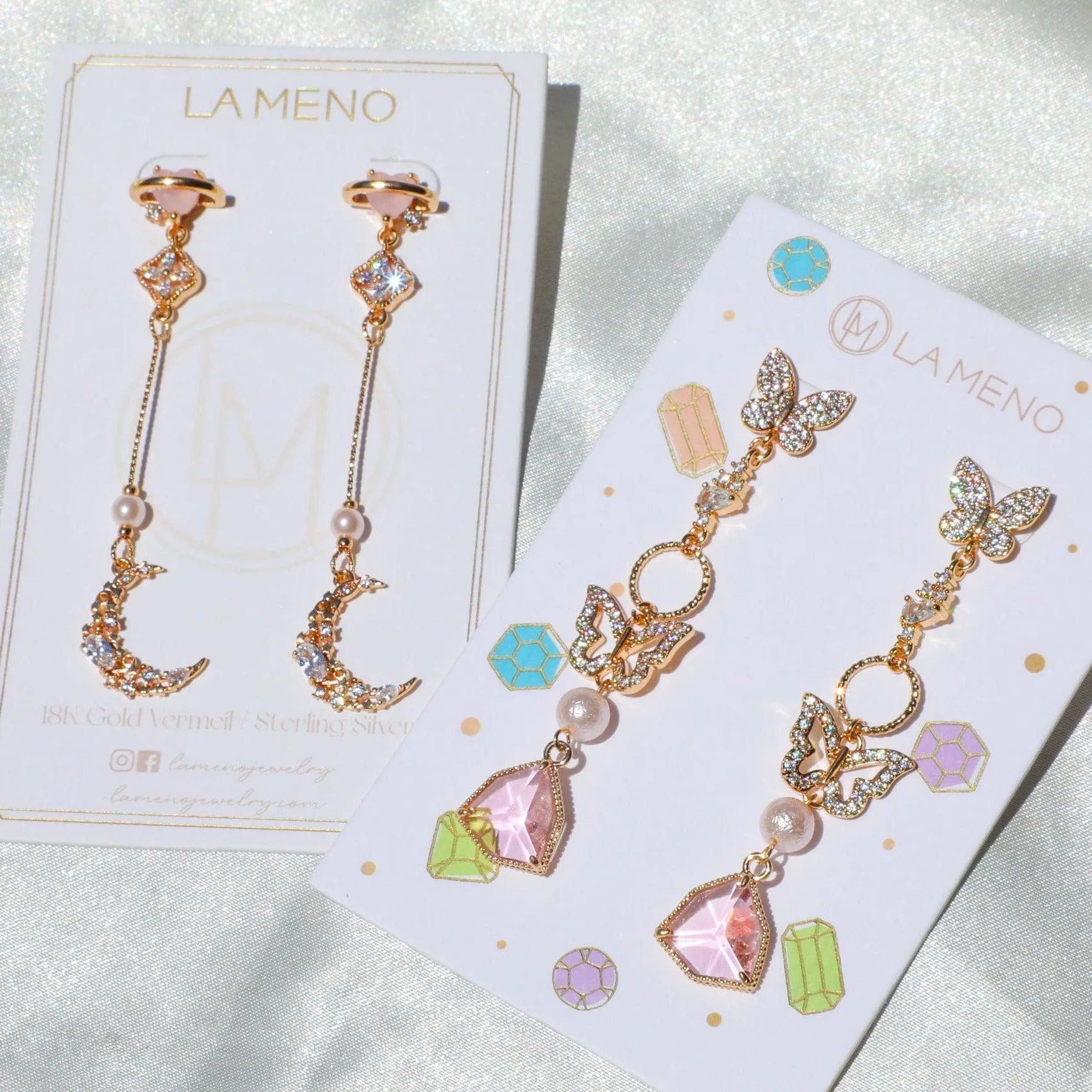 Sparkling Butterfly Earrings