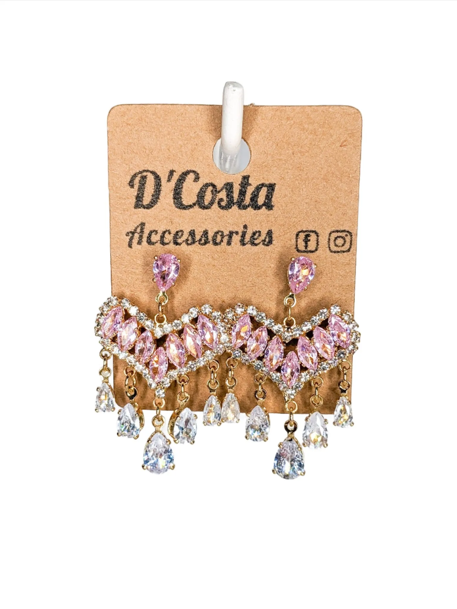 Sparkling Heart Earrings