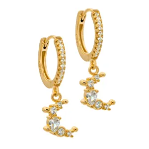 Sparkling Moon Earrings