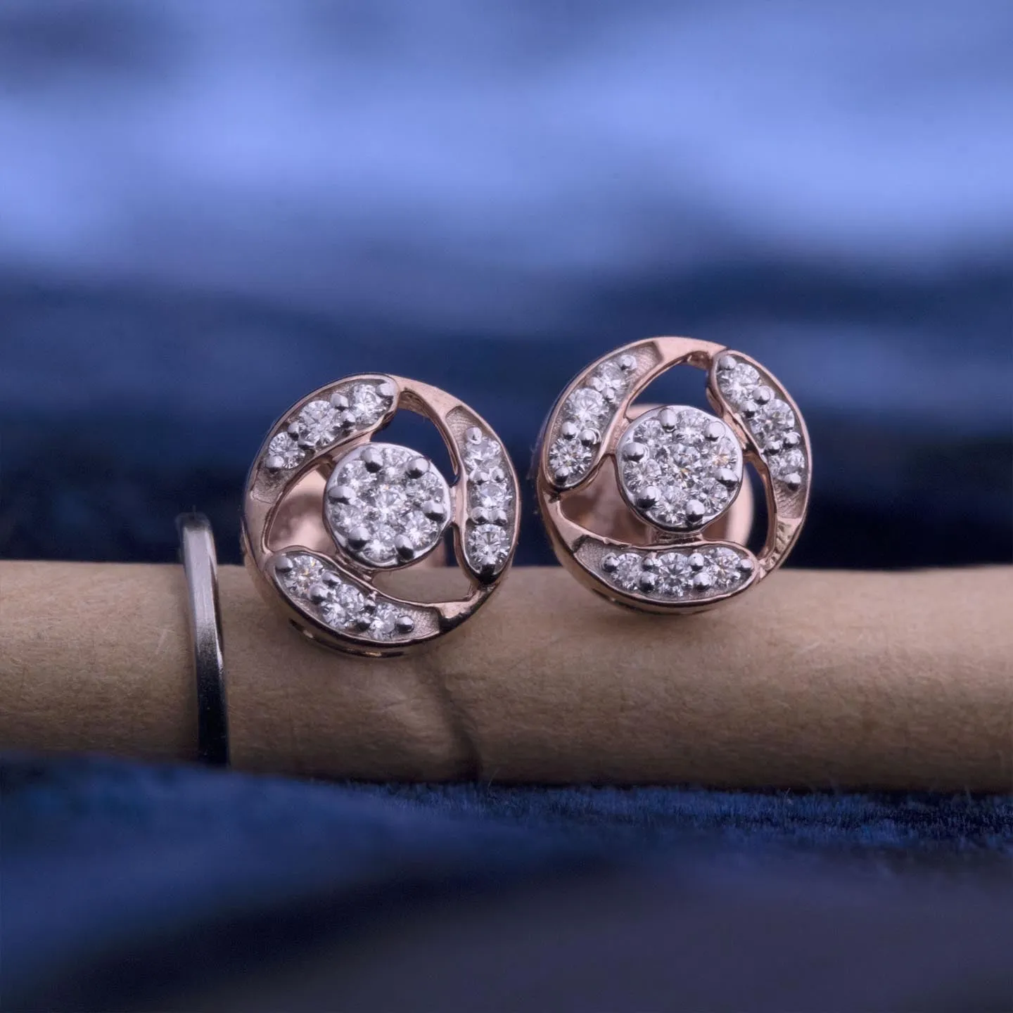Sparkling Silver Stud Earring