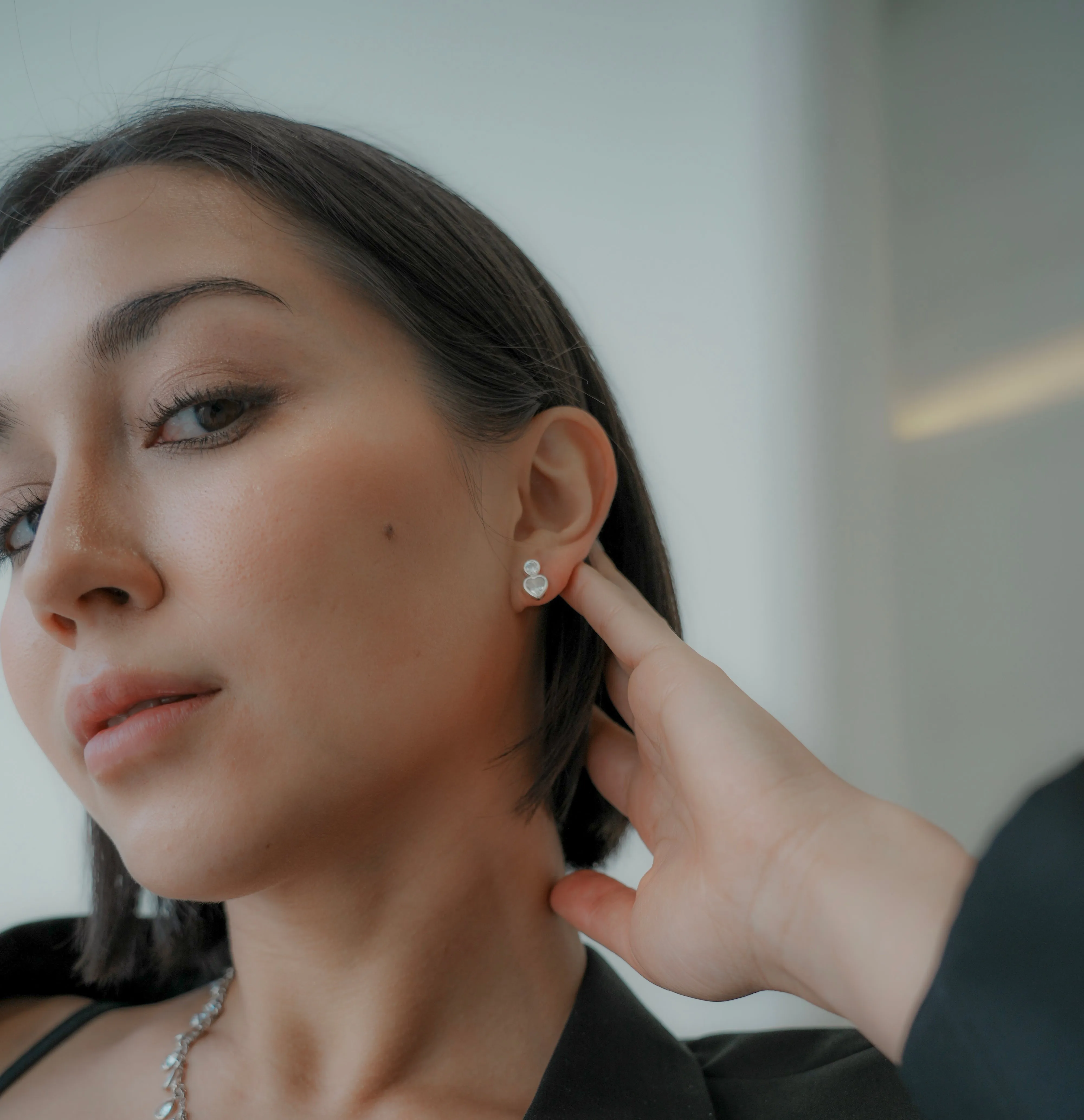 Sparkling Squard  Earrings