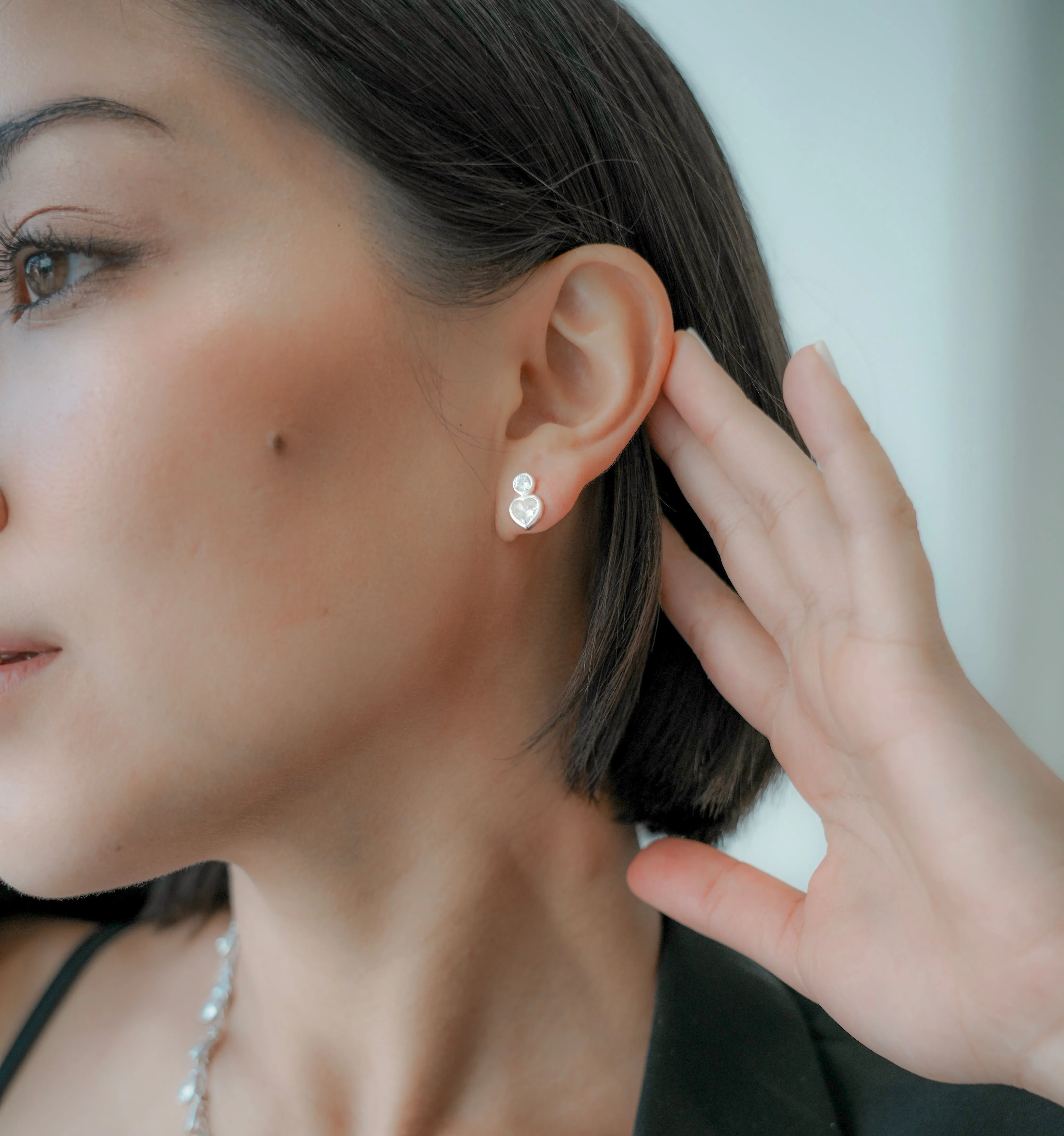 Sparkling Squard  Earrings