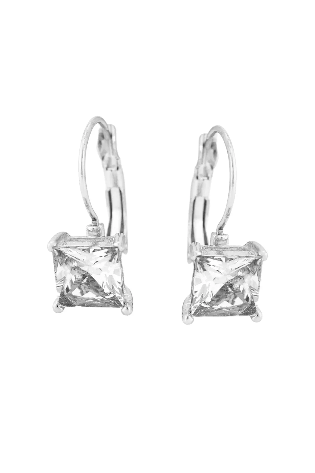 Sparkling Square Earrings