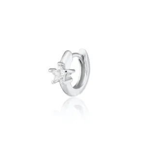 Sparkling Star 7mm Cartilage Hoop Single Earring