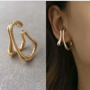 Split Hoop Cuff Earrings