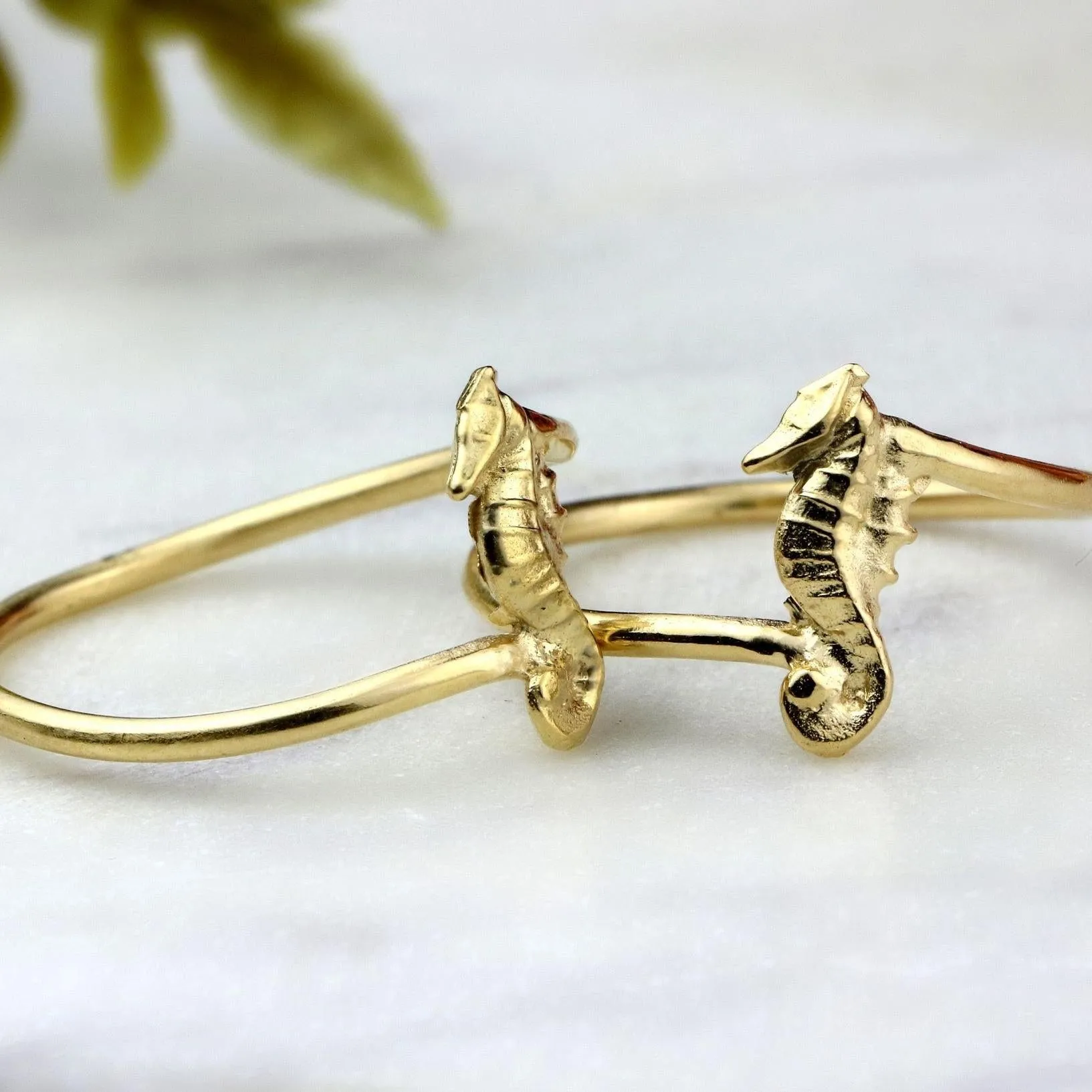 Stackable Seahorse Dainty Rings
