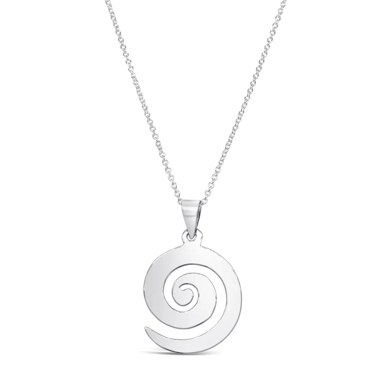Sterling Silver 20mm Polished Koru Pendant
