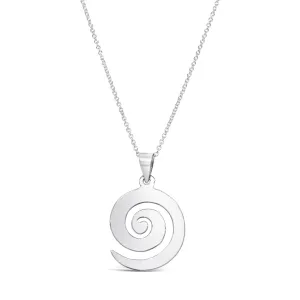 Sterling Silver 20mm Polished Koru Pendant