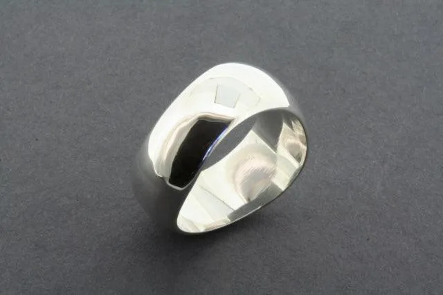 Swerve ring - sterling silver