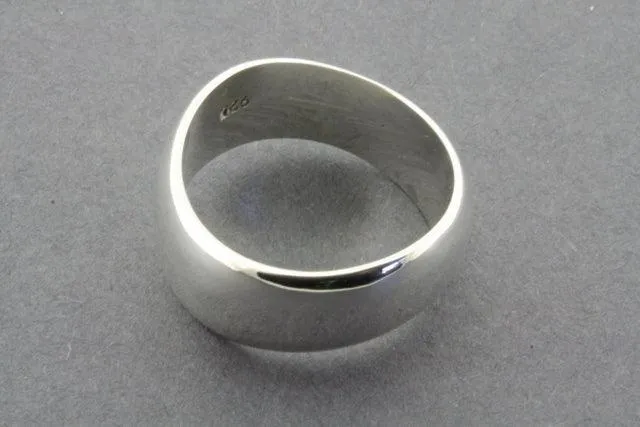 Swerve ring - sterling silver