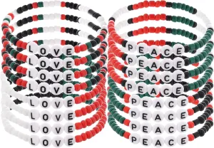 Taouzi Beaded Friendship Bracelets for Women Handmade Elastic Stackable Bracelets Bulk Fashion Boho Jewelry Set for Women Men