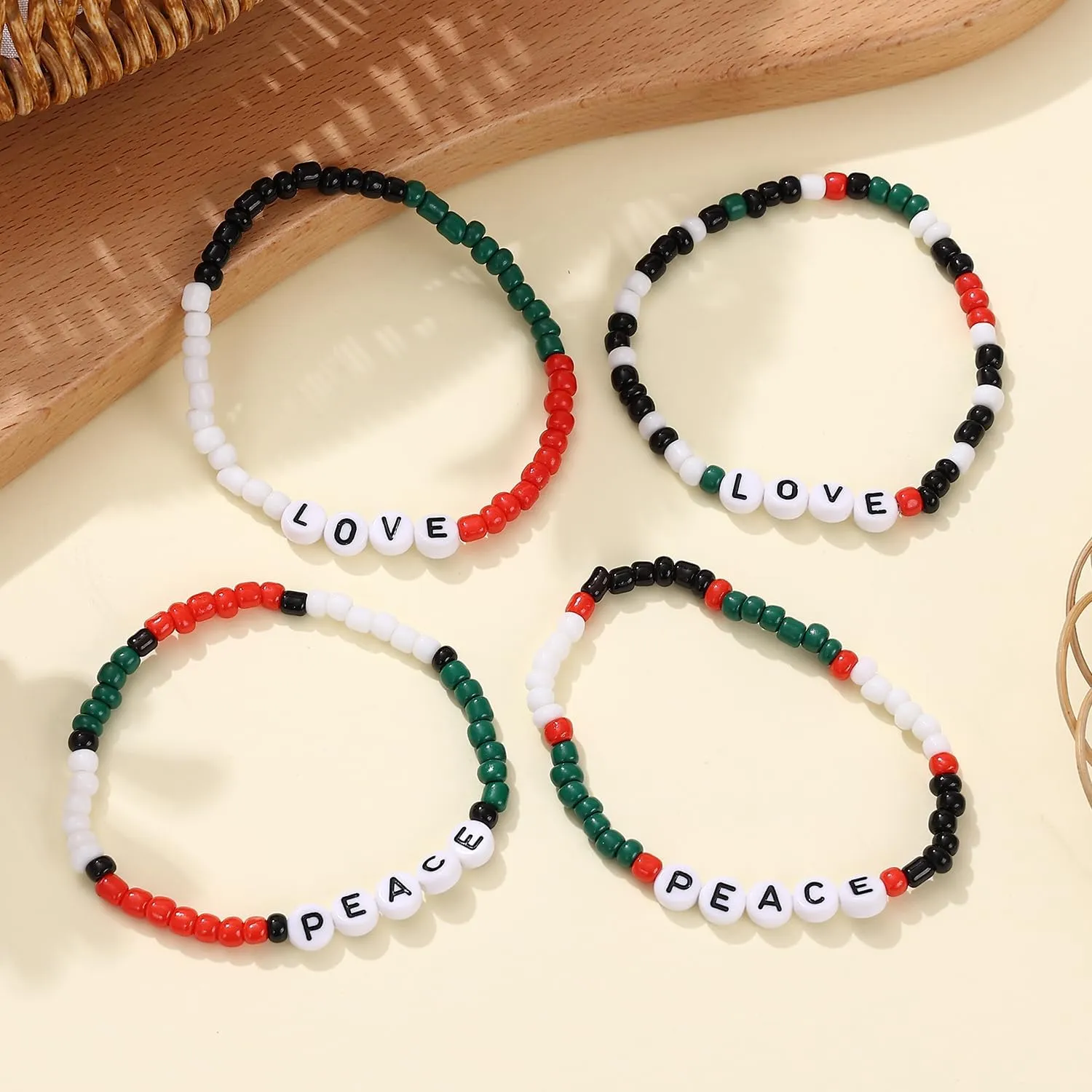 Taouzi Beaded Friendship Bracelets for Women Handmade Elastic Stackable Bracelets Bulk Fashion Boho Jewelry Set for Women Men