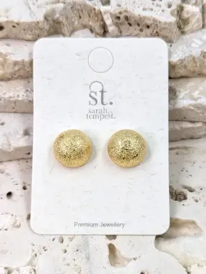 Textured Dome Shaped Earrings