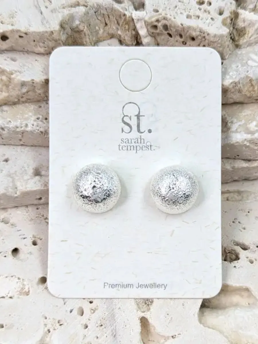 Textured Dome Shaped Earrings