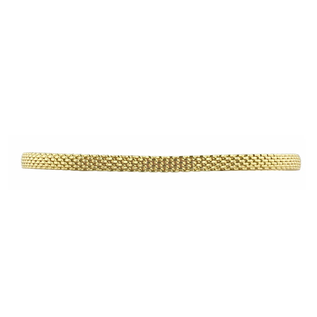 Tiffany & Co. Stamped Mesh Bangle (uncertified) | Pre-Loved | 18K Yellow Gold