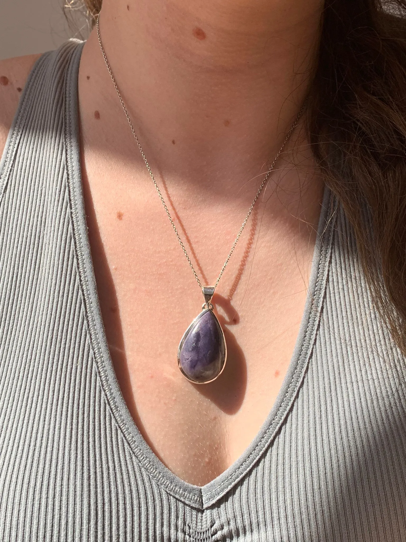Tiffany Stone Naevia Pendant - Teardrop