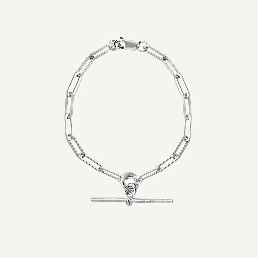 Trace Chain Bracelet Plain T Bar