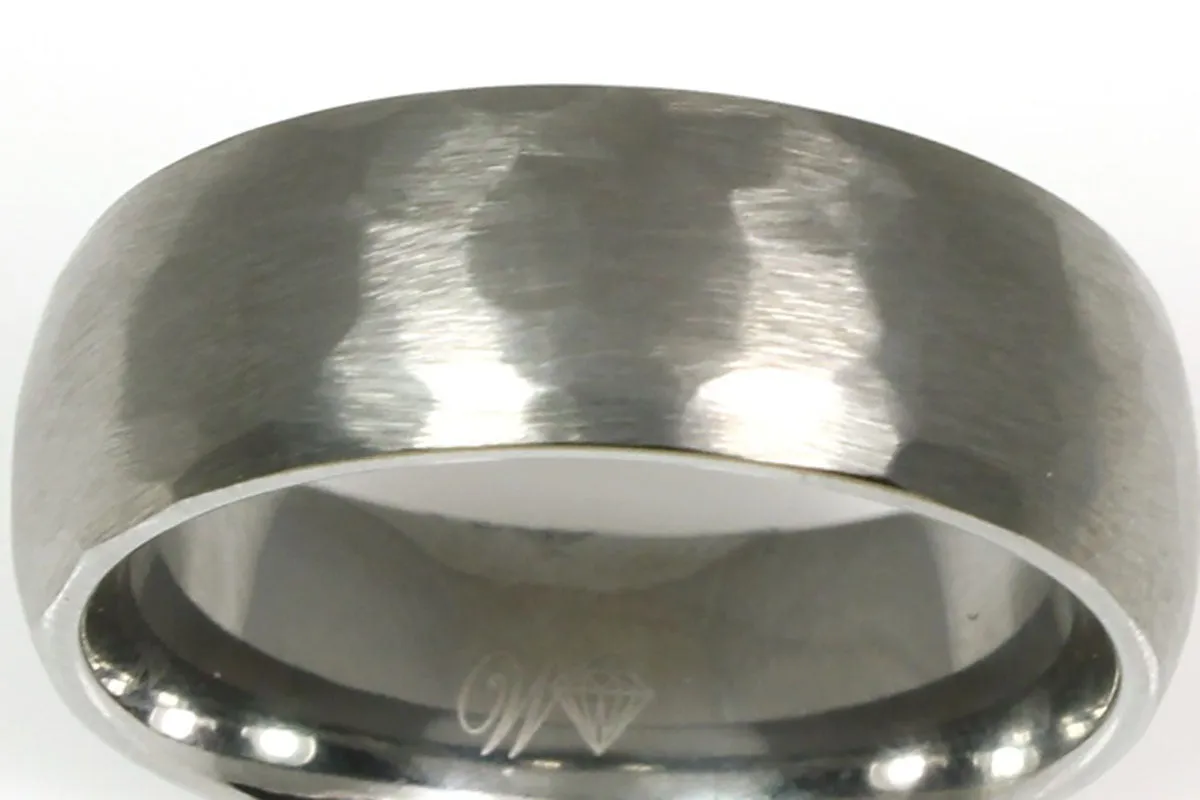 Tungsten Hammered Band
