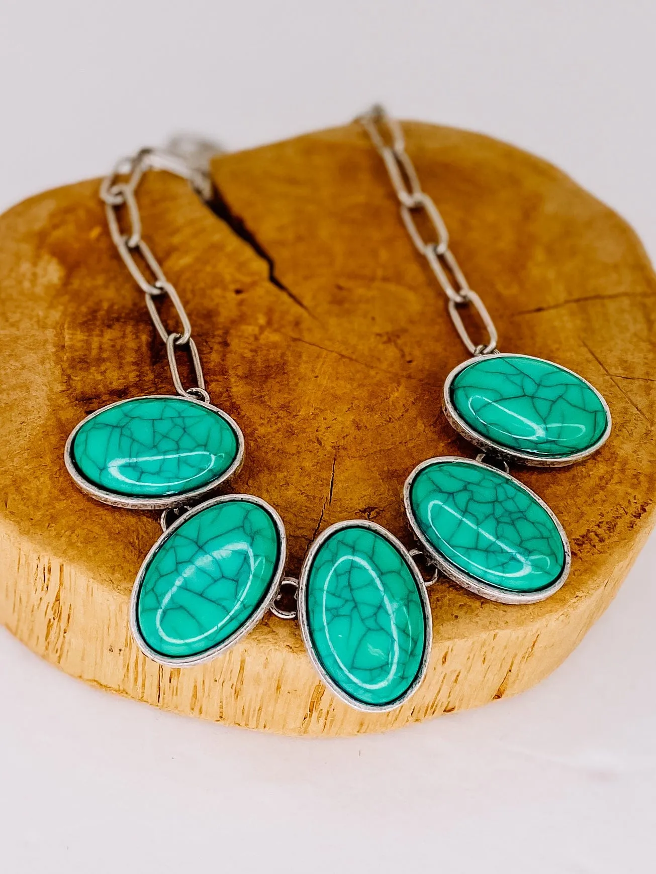 Turquoise Oval Necklace