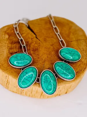 Turquoise Oval Necklace