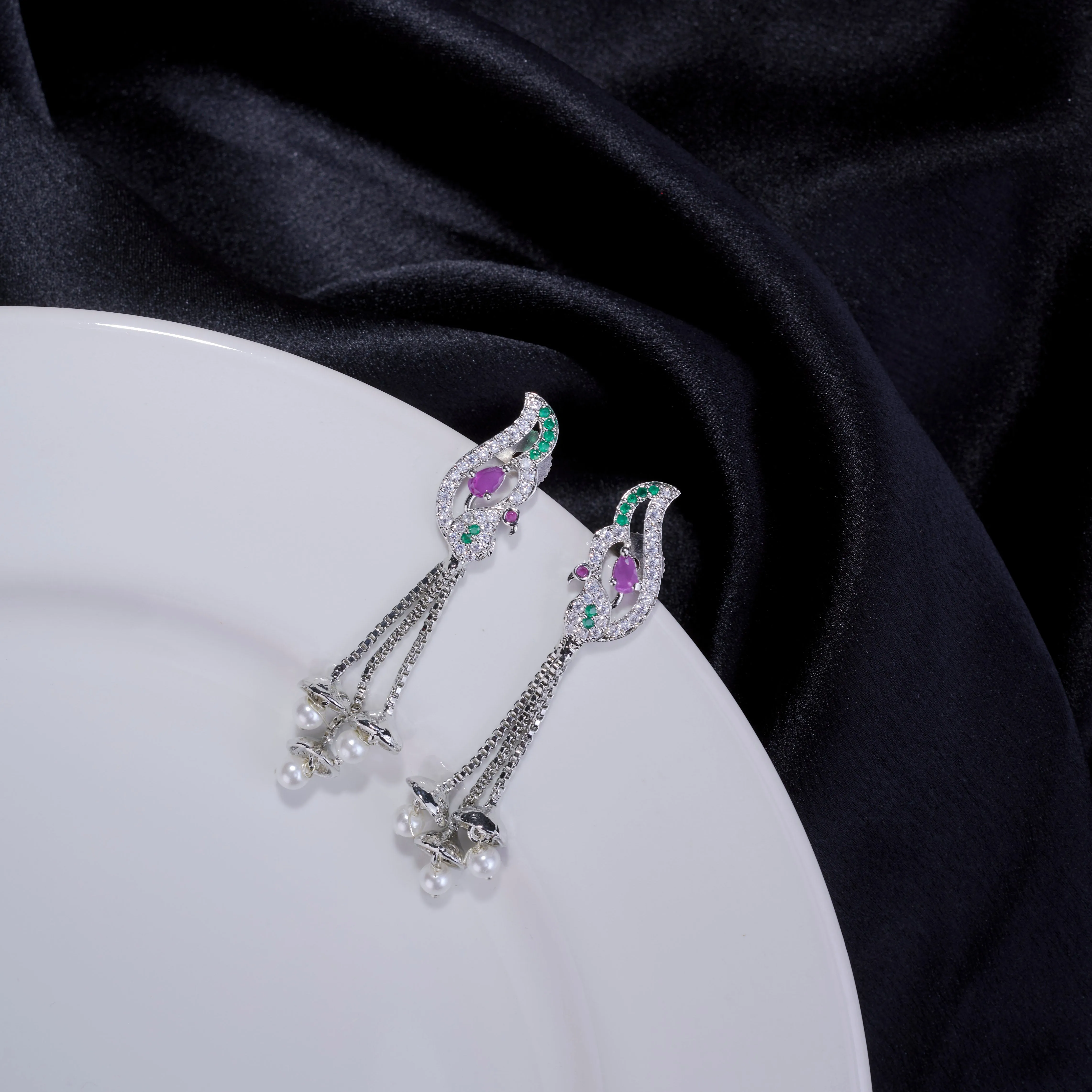 Twilight Sparkle Peacock Earrings