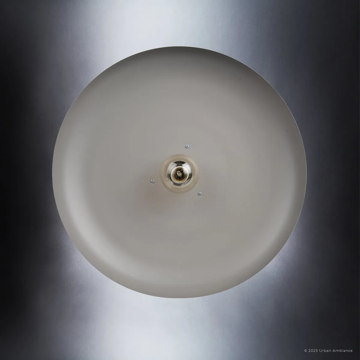 ULB2193 Transitional Pendant, 8''H x 20''W, Polished Nickel and Gray Finish, Westport Collection